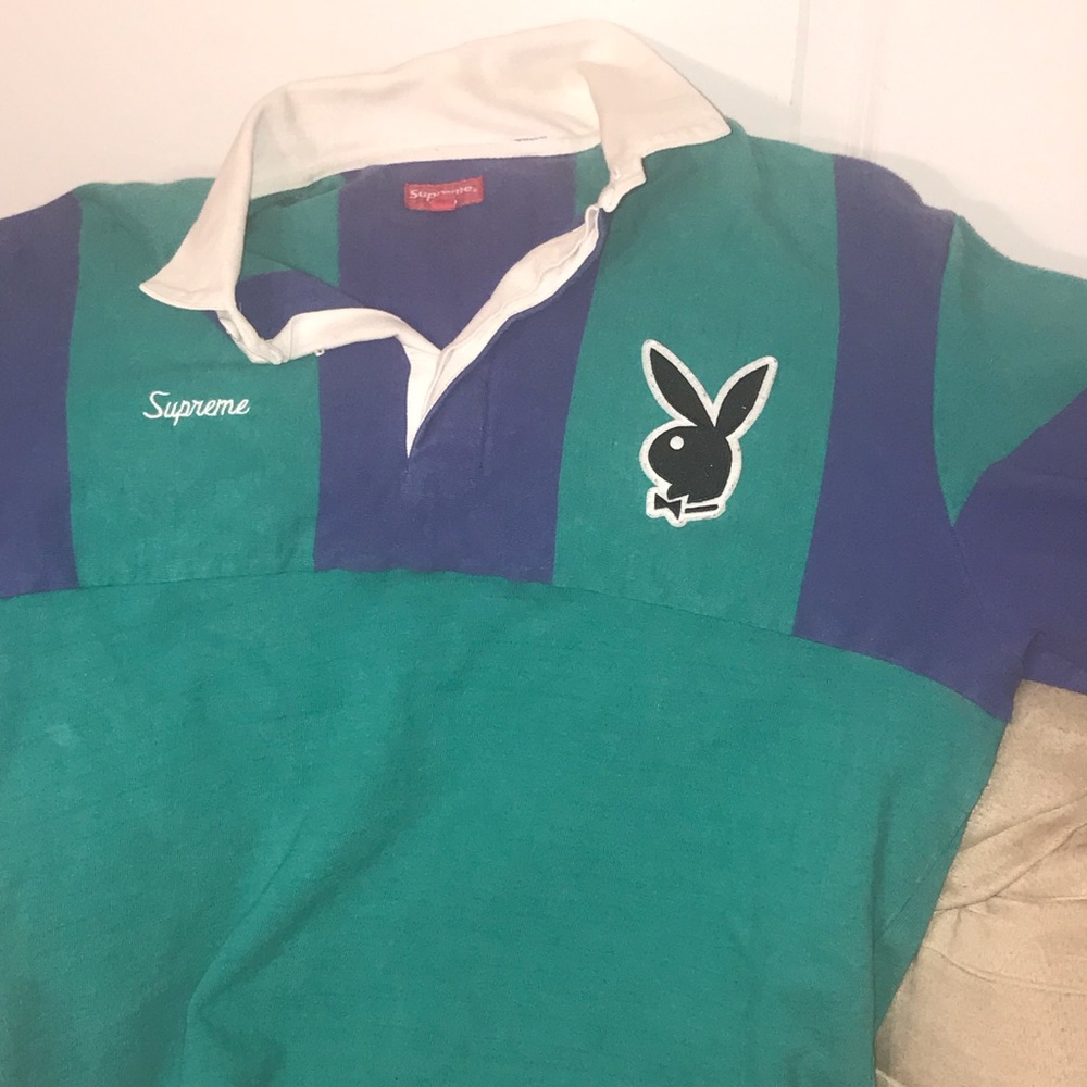 Supreme x playboy bunny long sleeve polo